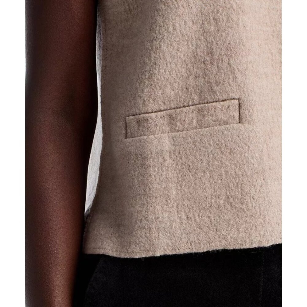 Eileen Fisher round neck sleeveless vest in Maple Oat Size 1X - Picture 5 of 6